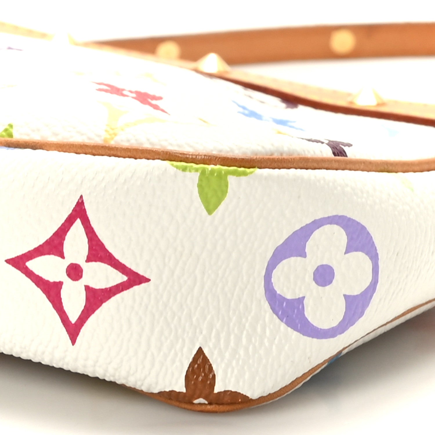 Louis Vuitton Monogram Multicolor Pochette Accessories White 9 of 9