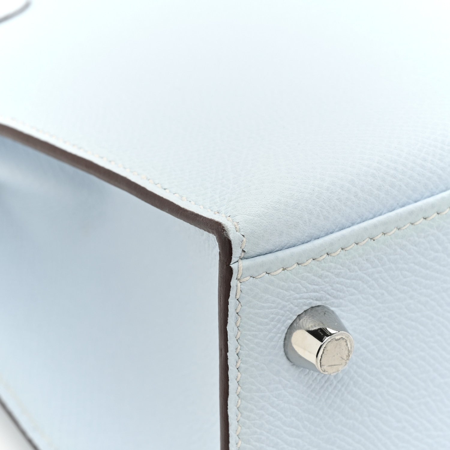 Hermes Epsom Kelly Sellier 25 Bleu Brume 11 of 15