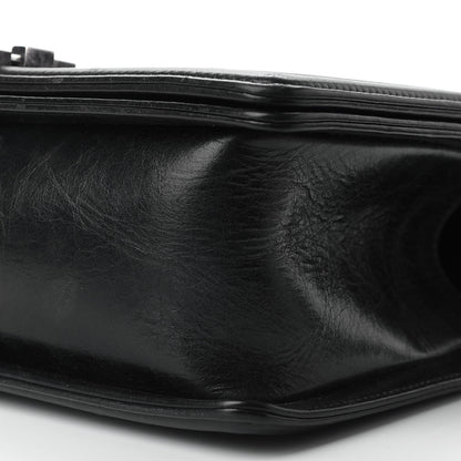 Chanel Calfskin Double Stitch Medium Boy Flap Black 9 of 10