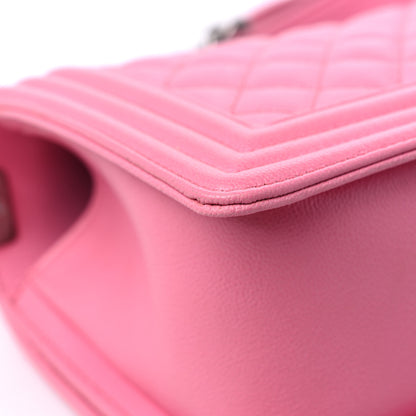 Chanel Caviar Quilted Medium Boy Flap Pink 10 of 11