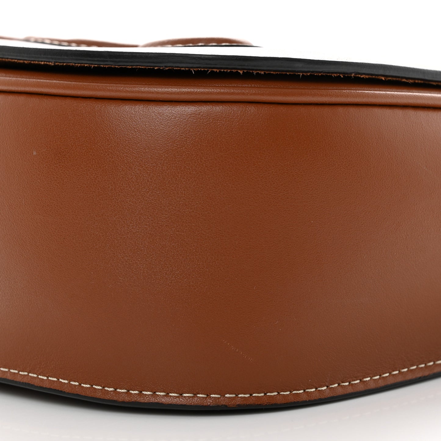 Smooth Calfskin Cuir Triomphe Folco Crossbody Bag Tan