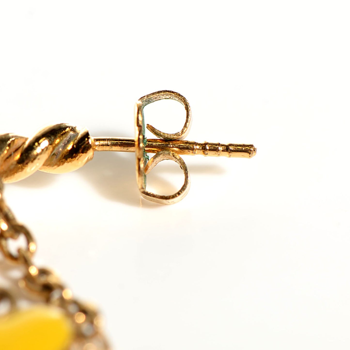 Sweet Monogram Creole Hoop Earrings Gold