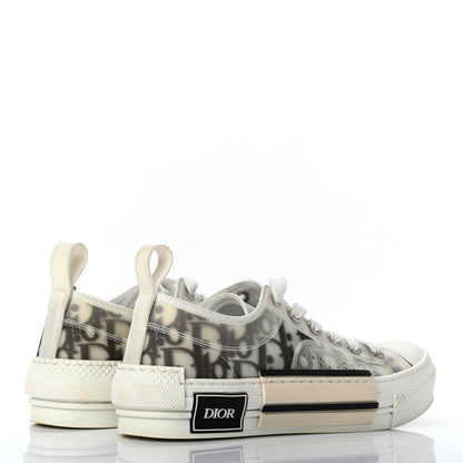 Christian Dior Technical Canvas Oblique B23 Low Top Sneaker 35 White Black 4 of 8