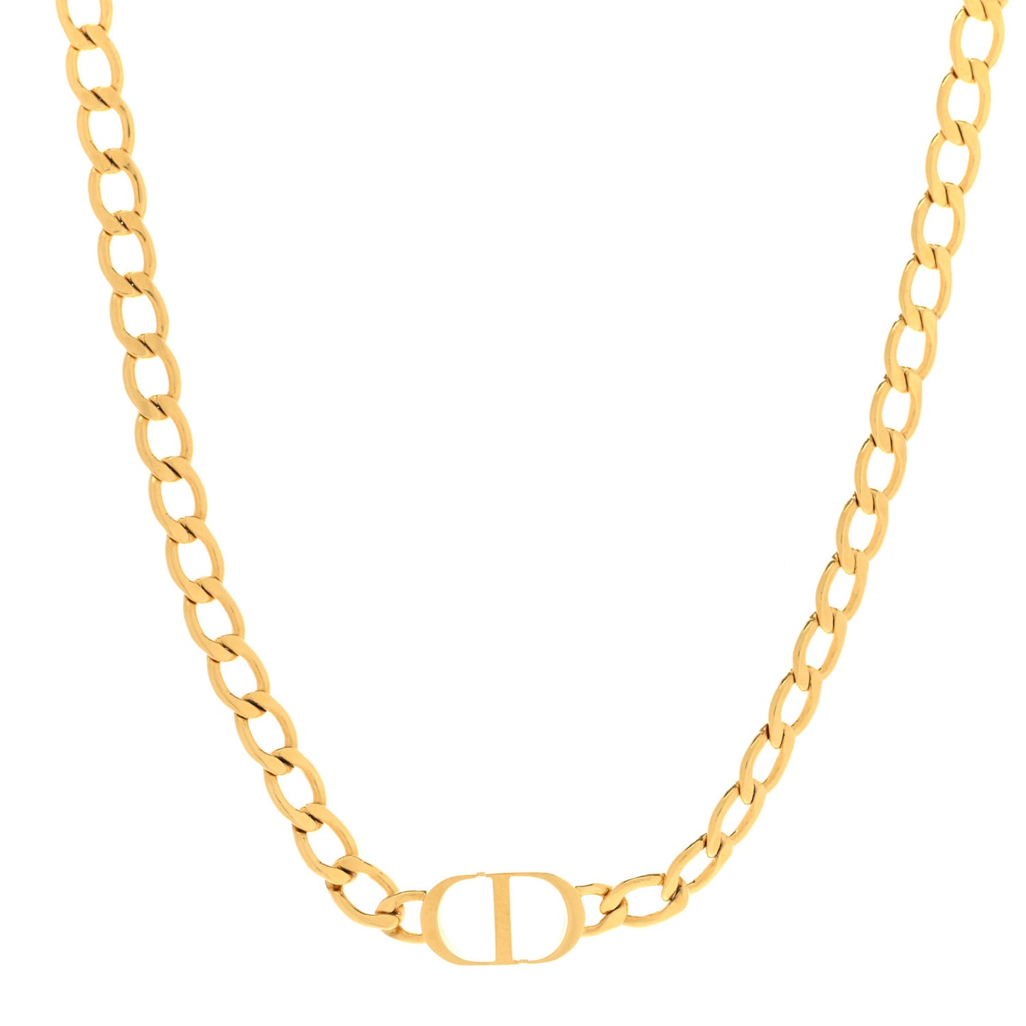 Metal Petit CD Choker Necklace Gold