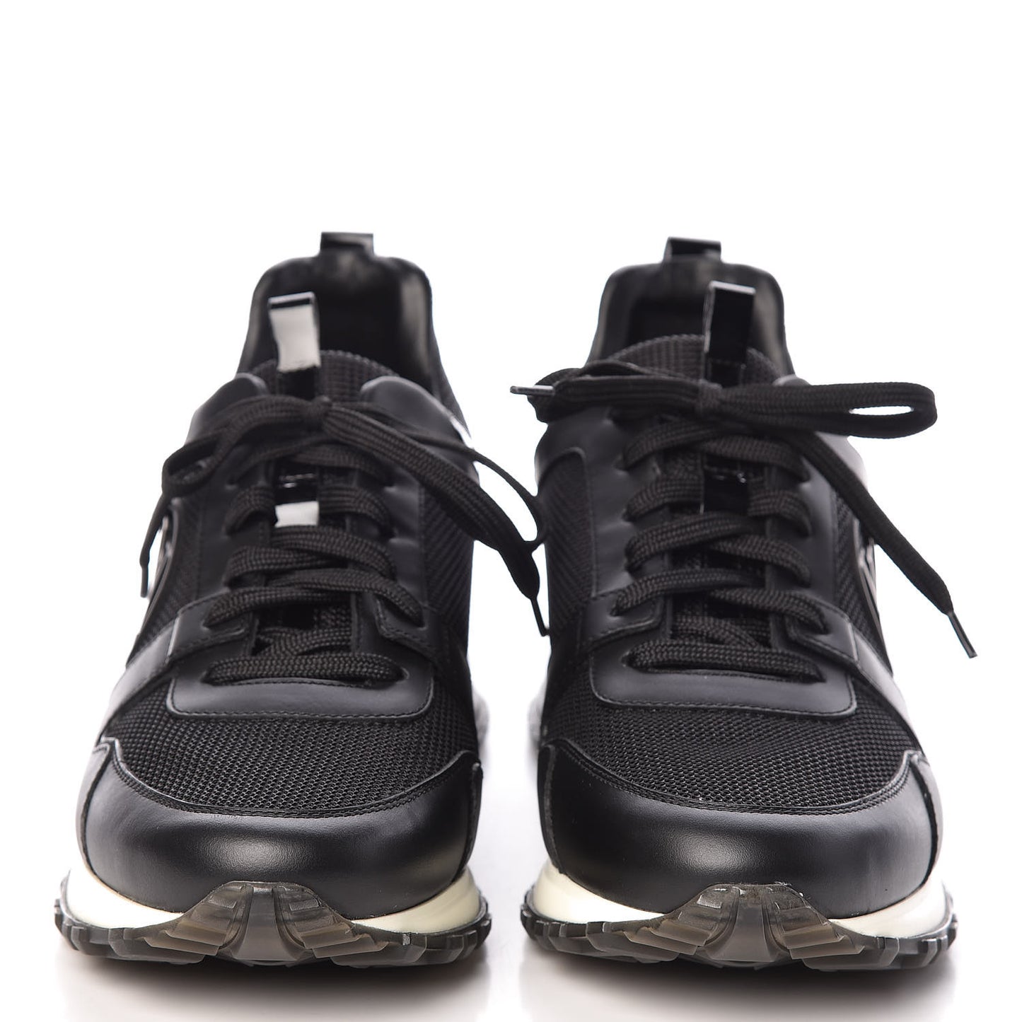 Calfskin Run Away Sneakers 38 Black