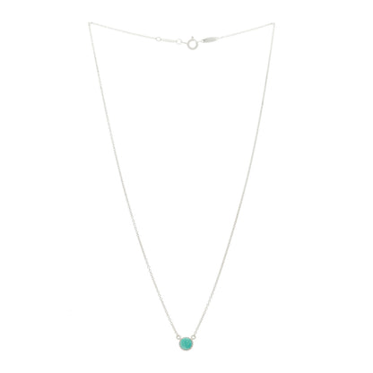 Tiffany Sterling Silver Turquoise Elsa Peretti Color by the Yard Pendant Necklace 3 of 6