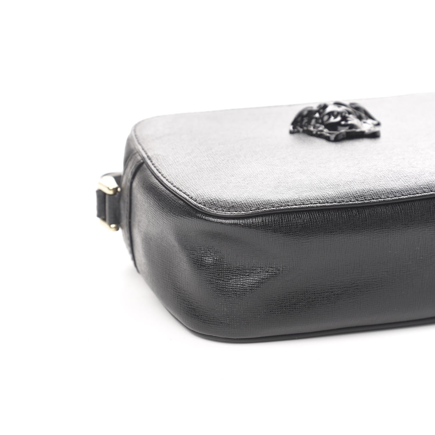 Versace Grained Calfskin Palazzo Camera Bag Black 7 of 9
