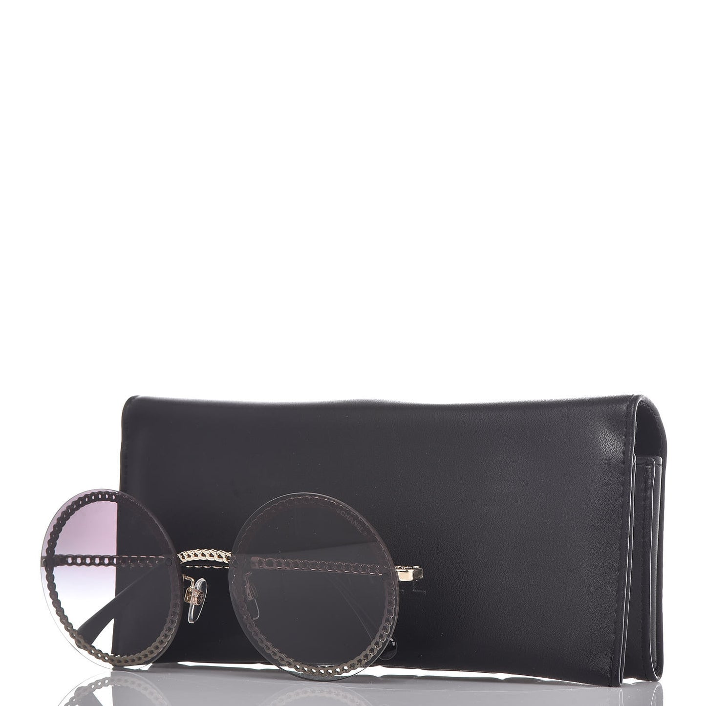 Round Chain Sunglasses 4245 Gold