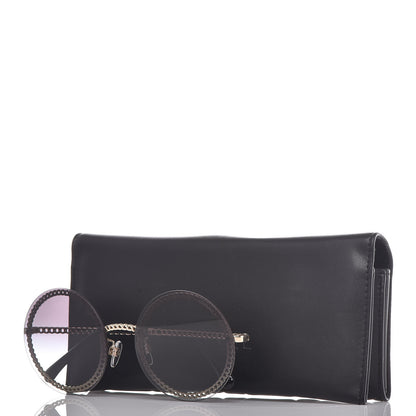 Chanel Round Chain Sunglasses 4245 Gold 6 of 6