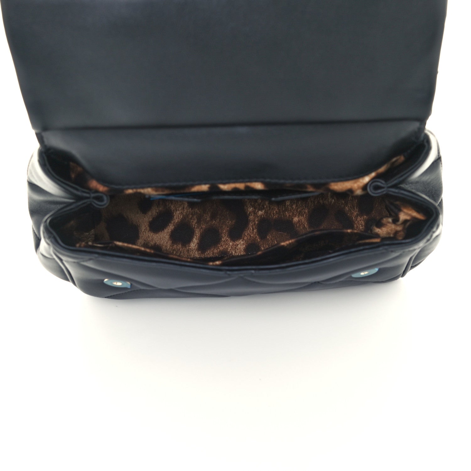 Dolce & Gabbana Calfskin Quilted Small Miss Sicily Satchel Black 5 of 10