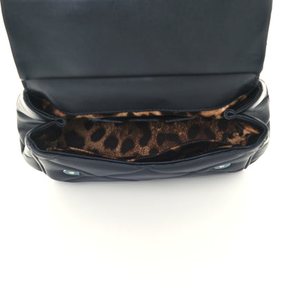 Dolce & Gabbana Calfskin Quilted Small Miss Sicily Satchel Black 5 of 10