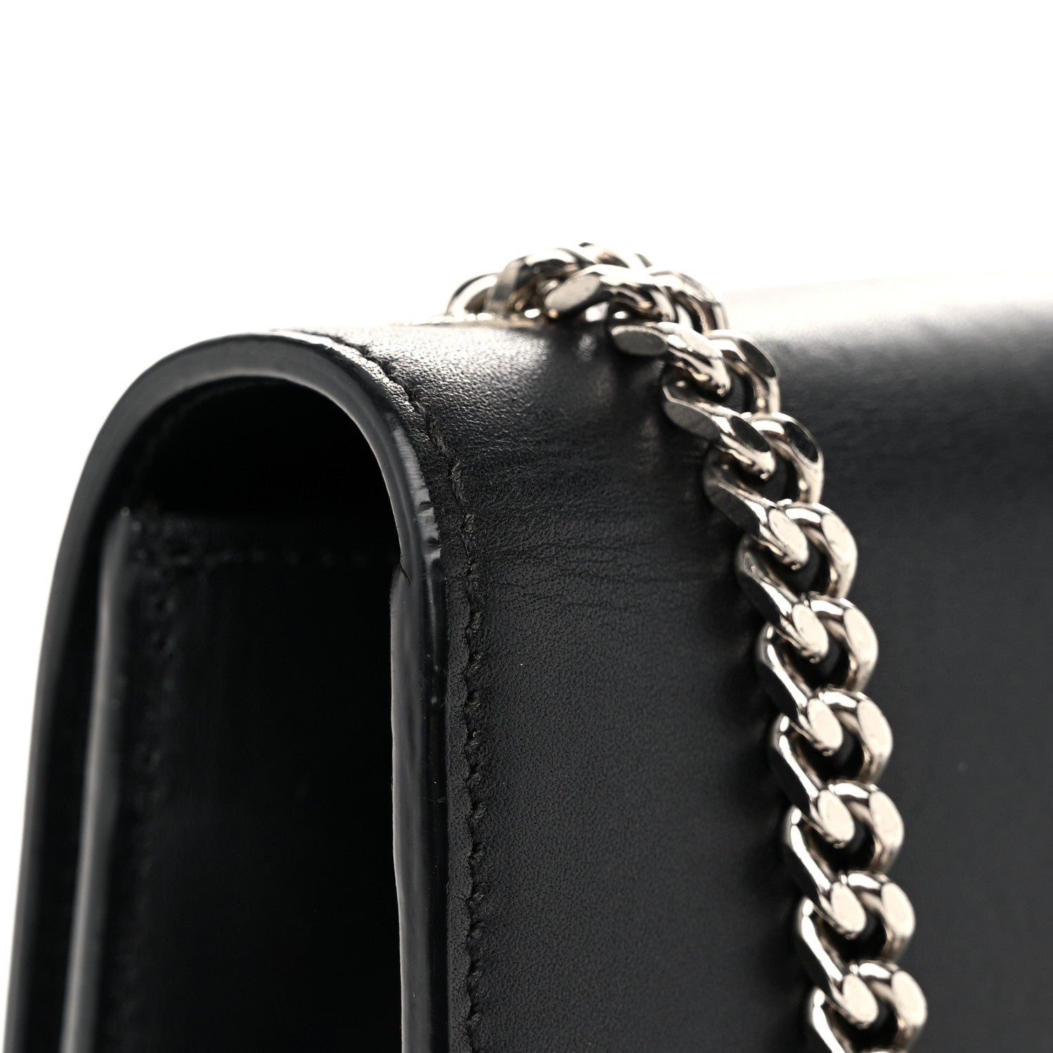 Saint Laurent Smooth Calfskin Medium Classic Monogram Kate Tassel Satchel Black 11 of 11