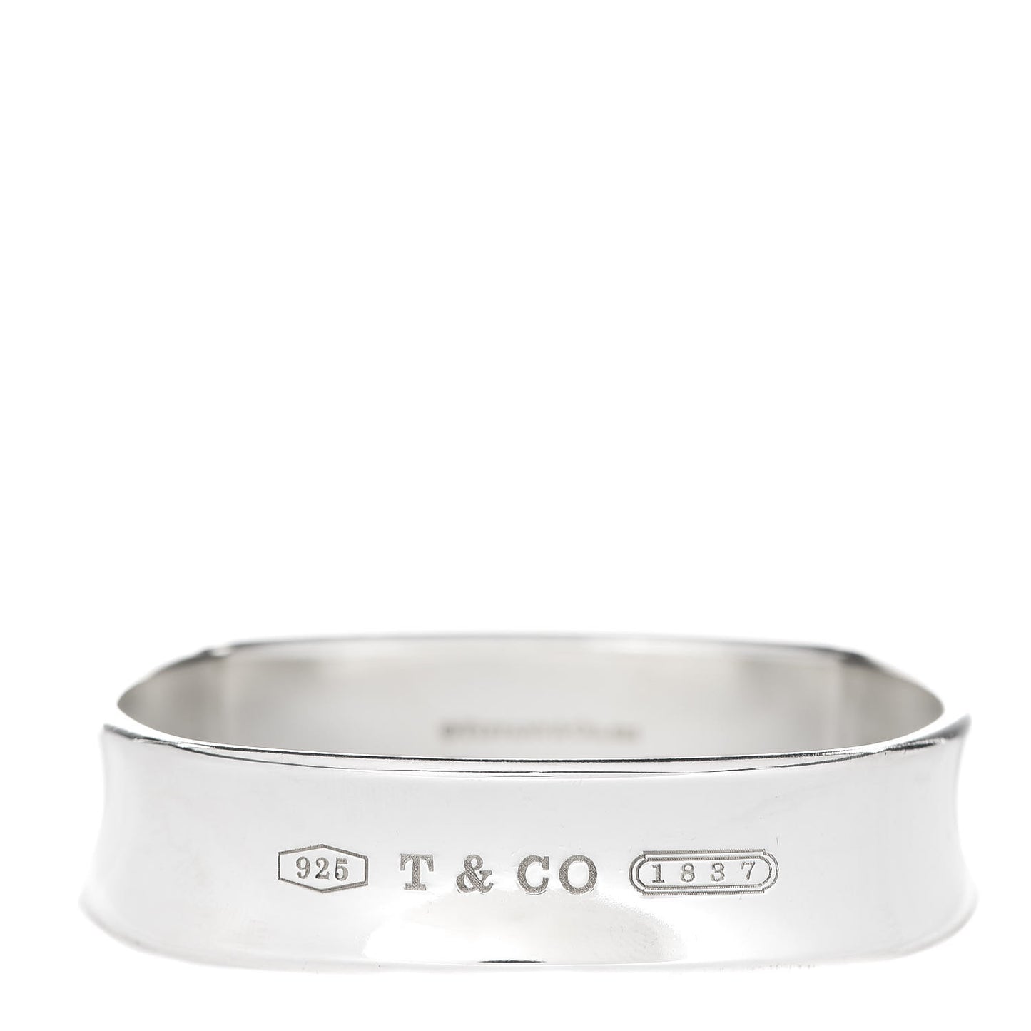 Sterling Silver 1837 Cushion Bangle Bracelet