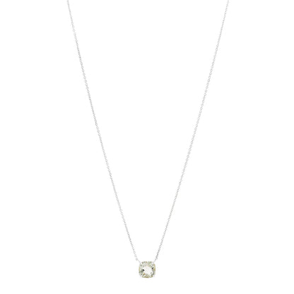 Tiffany Sterling Silver Prasiolite Sparklers Pendant Necklace 1 of 6