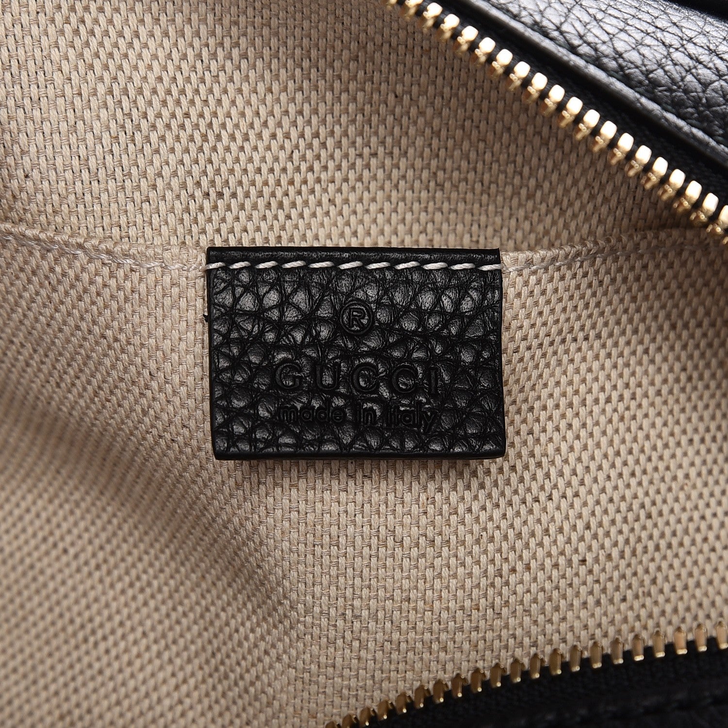 Gucci Pebbled Calfskin Small Soho Disco Bag Black 6 of 7