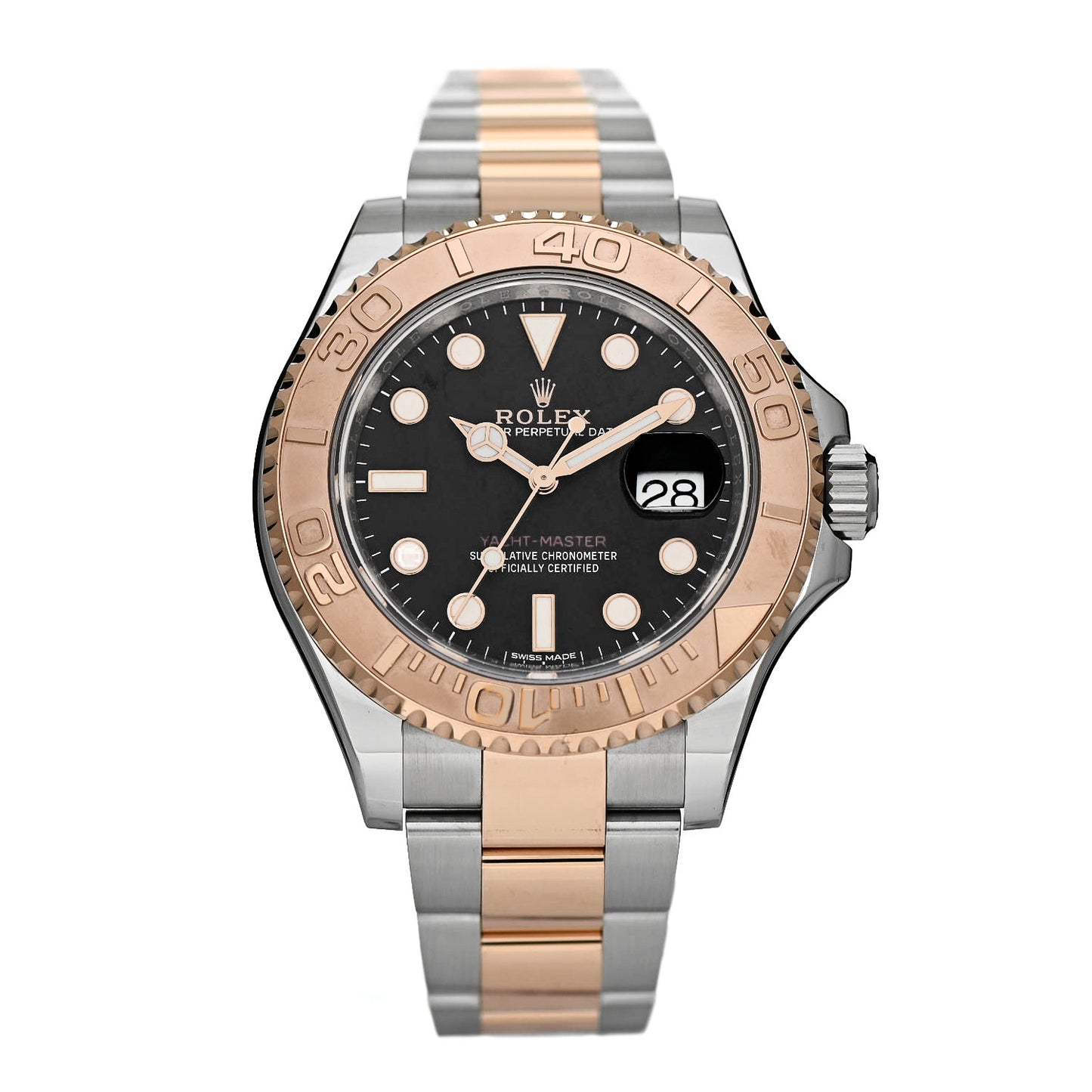 Stainless Steel 18K Everose Gold 40mm Yacht-Master Watch Black 116621