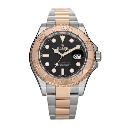 Rolex Stainless Steel 18K Everose Gold 40mm Yacht-Master Watch Black 116621 1 of 5