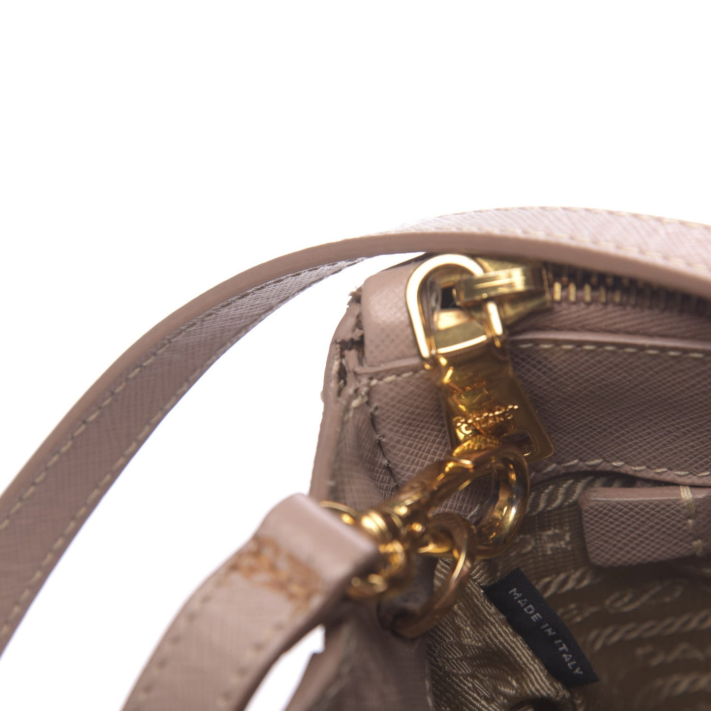 Saffiano Medium Galleria Double Zip Tote Cammeo
