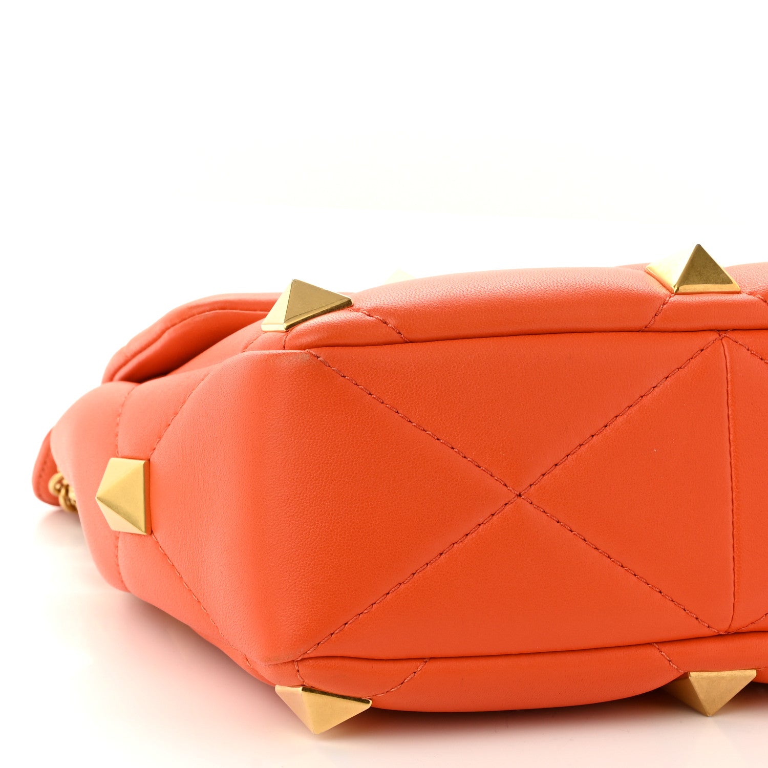 Valentino Garavani Nappa Medium Roman Stud Shoulder Bag Titian 8 of 9