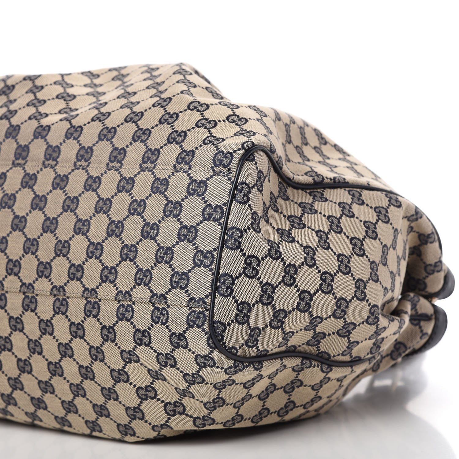 Gucci Monogram Calfskin Large Sukey Tote Beige Blue 7 of 10