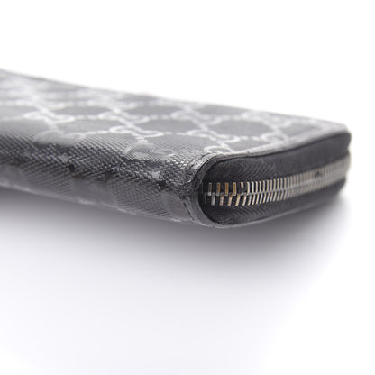 Gucci Imprime Monogram GG Pierce Zip Around Wallet Black 13 of 14