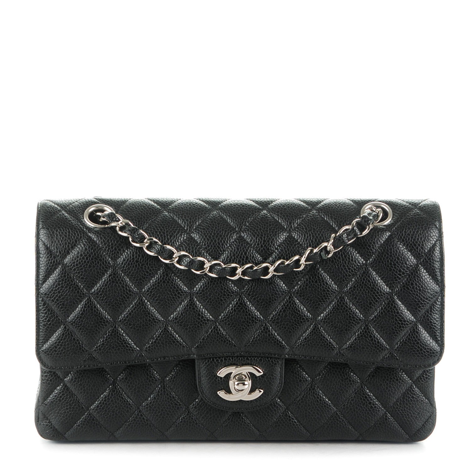 Chanel Caviar Quilted Medium Double Flap Black 1 of 8