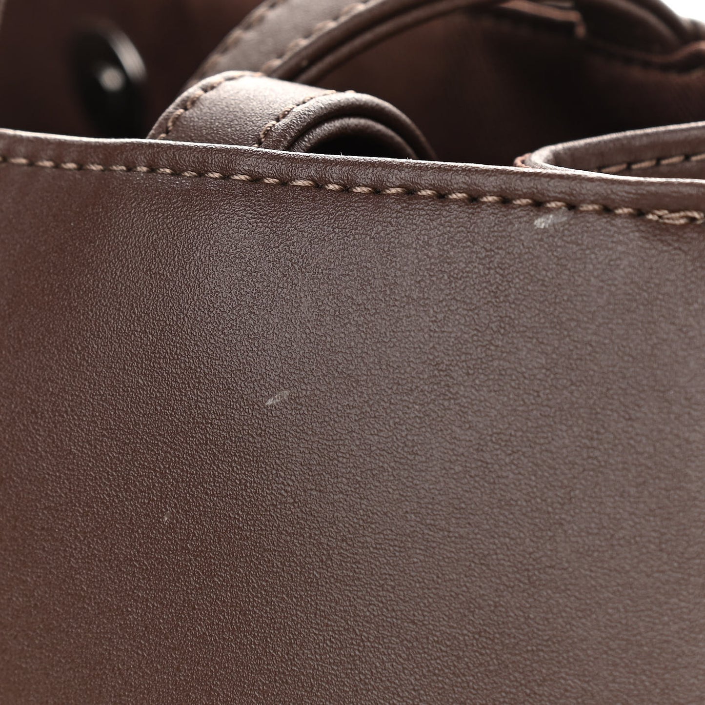 Vegan Leather Medium Shopping Bag Chocolate