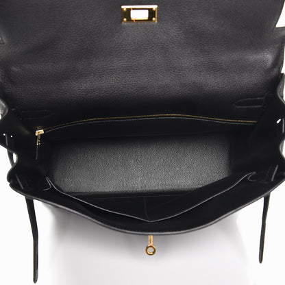 Hermes Togo Kelly Retourne 35 Black 8 of 35