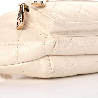 Chanel Calfskin Quilted All About Waist Belt Bag Light Beige 8 of 9