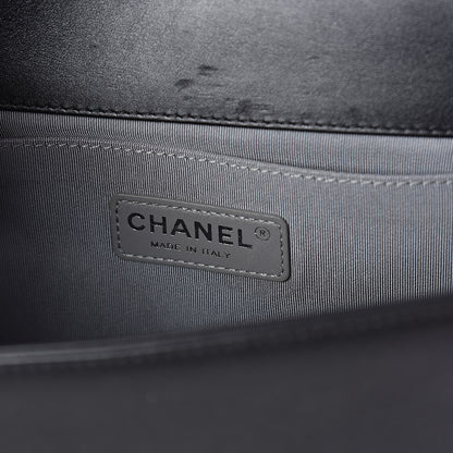 Chanel Lambskin Quilted Medium Boy Flap Black 6 of 10