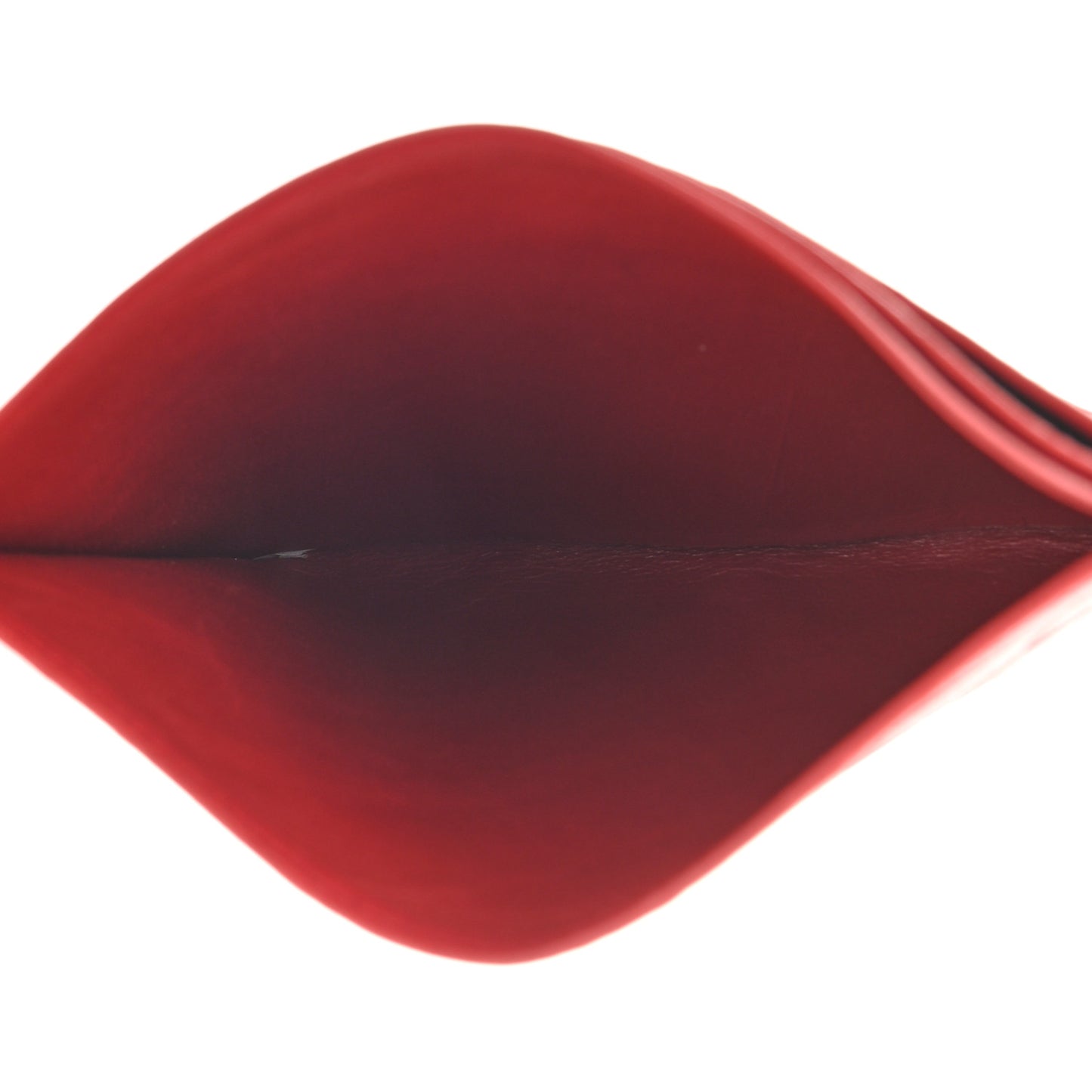 Lambskin Diamond Stitched Card Holder Red
