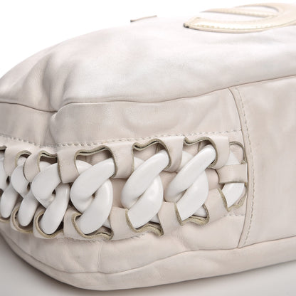 Chanel Calfskin Modern Chain Rhodoid Hobo White 11 of 11
