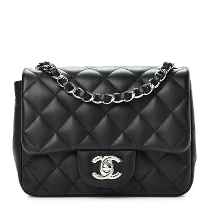Chanel Lambskin Quilted Mini Square Flap Black 1 of 10