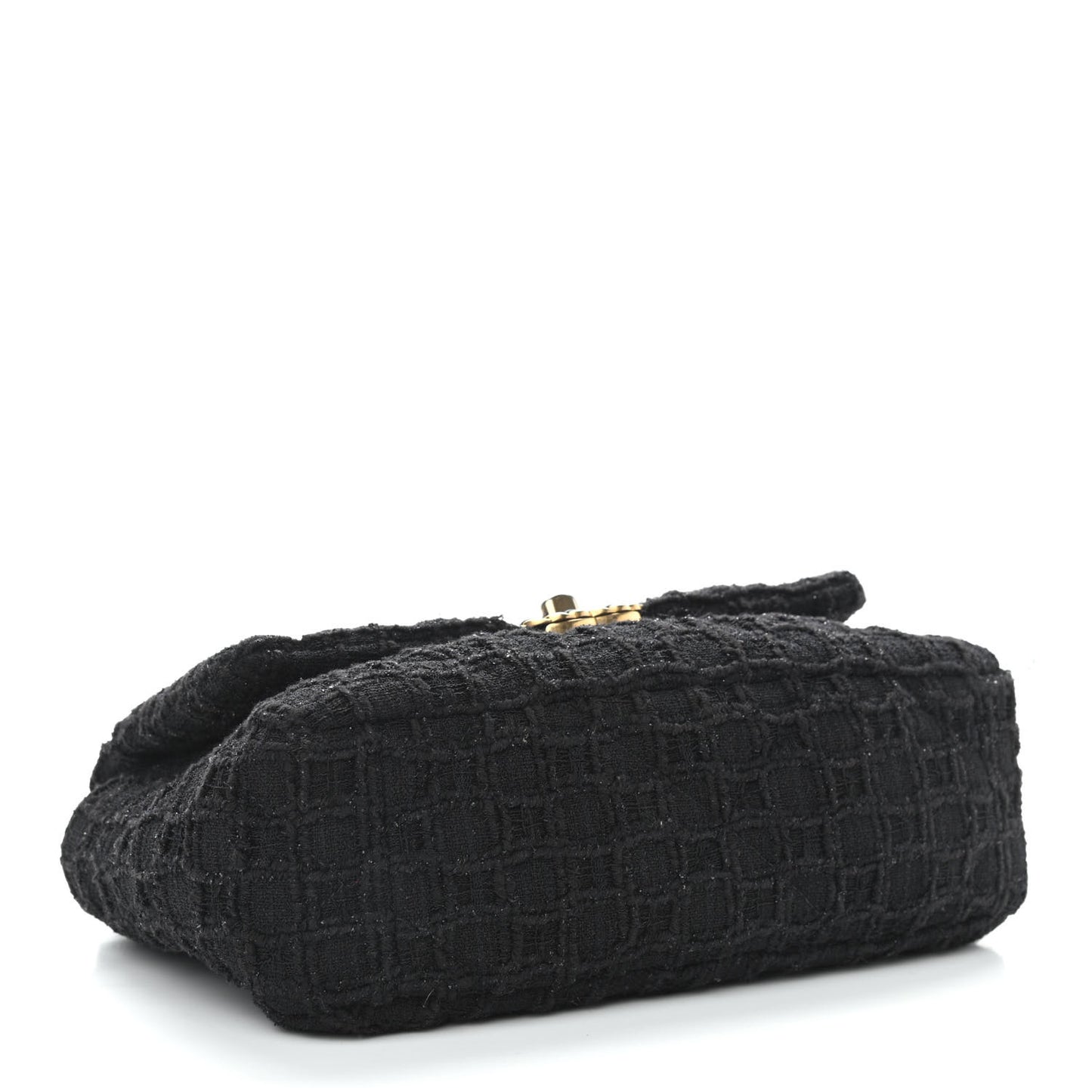 Tweed Quilted Medium Chanel 19 Flap Black