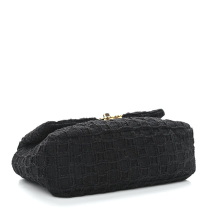 Chanel Tweed Quilted Medium Chanel 19 Flap Black 4 of 12