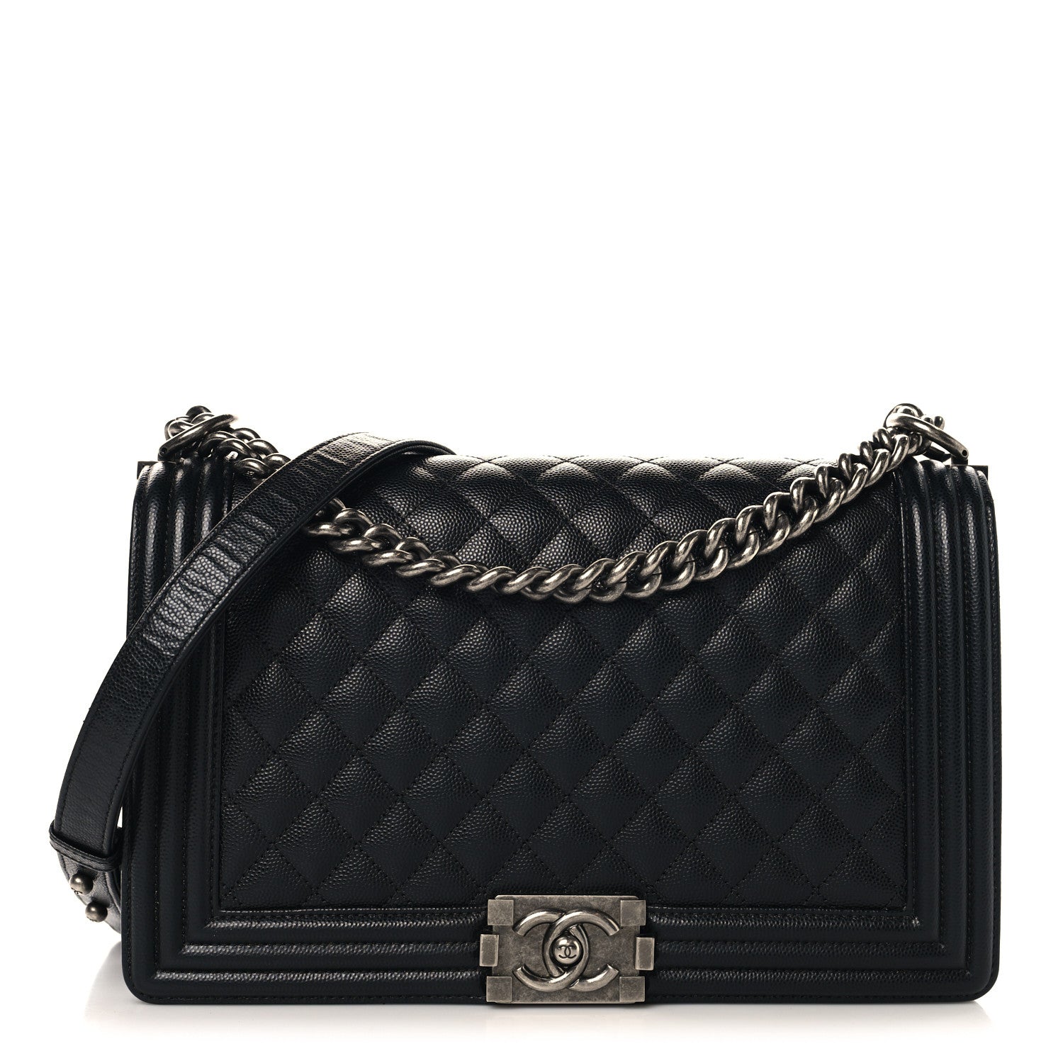 Chanel Caviar Quilted New Medium Boy Flap Black 1 of 9