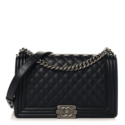 Chanel Caviar Quilted New Medium Boy Flap Black 1 of 9