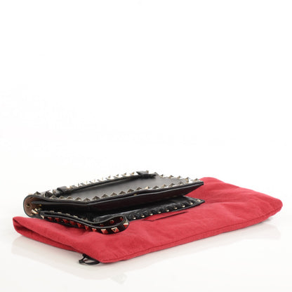 Valentino Garavani Nappa Small Rockstud Wristlet Clutch Black 4 of 8