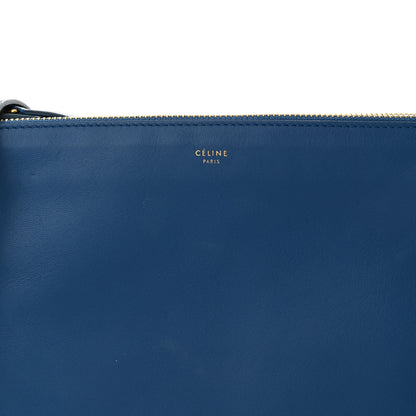 Celine Lambskin Large Trio Crossbody Bag Indigo 10 of 15
