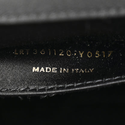 Saint Laurent Calfskin Monogram Large Belle De Jour Clutch Black 7 of 11