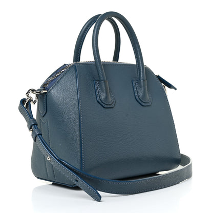 Givenchy Sugar Goatskin Mini Antigona Oil Blue 3 of 11