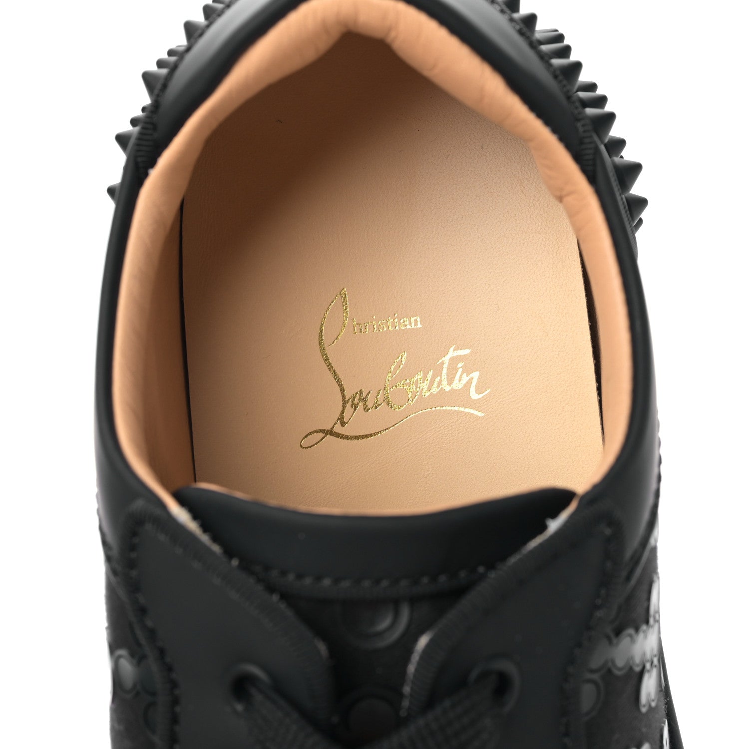 Christian Louboutin Calfskin Loubinetic Mens Seavaste 2 Orlato Flat Sneakers 42 Black 8 of 8