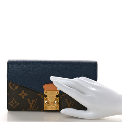 Louis Vuitton Monogram Pallas Wallet Blue Marine 2 of 7