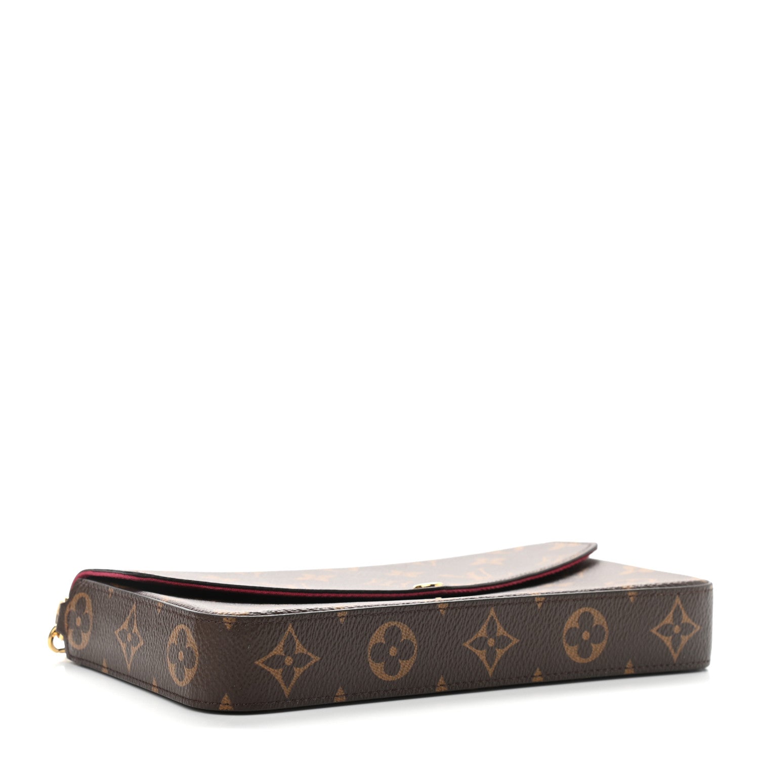 Louis Vuitton Monogram Pochette Felicie Chain Wallet Fuchsia 4 of 10