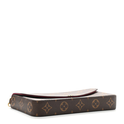 Louis Vuitton Monogram Pochette Felicie Chain Wallet Fuchsia 4 of 10