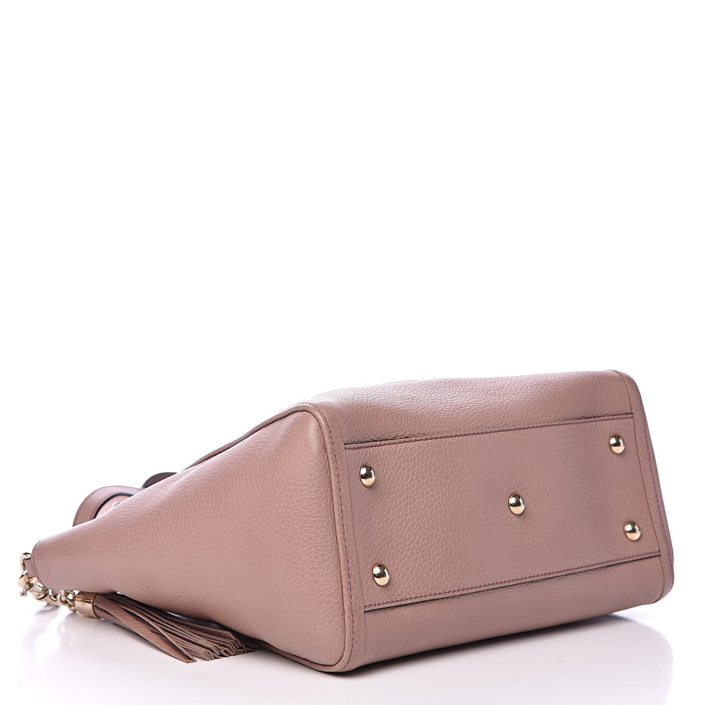 Pebbled Calfskin Small Soho Top Handle Bag Light Pink