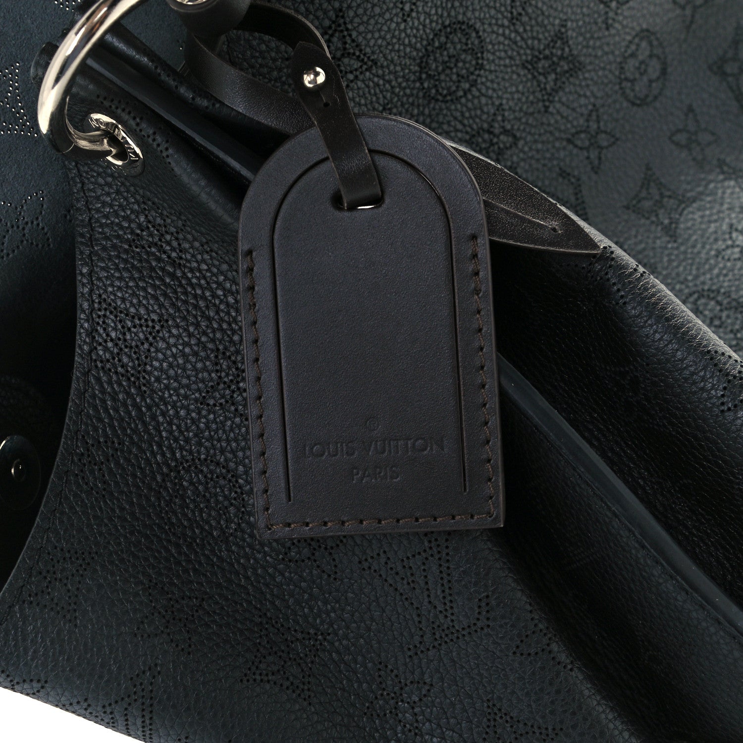 Louis Vuitton Mahina Carmel Hobo Black 7 of 10