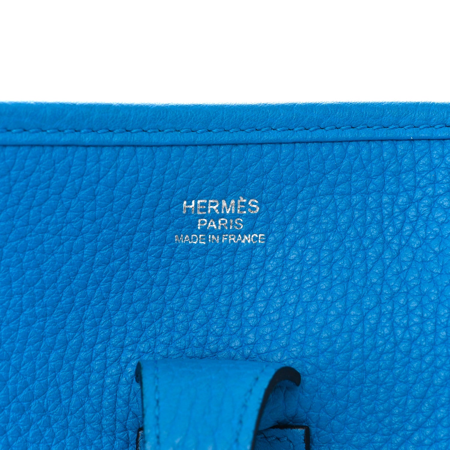 Hermes Taurillon Clemence Evelyne III PM Bleu Zanzibar 6 of 10