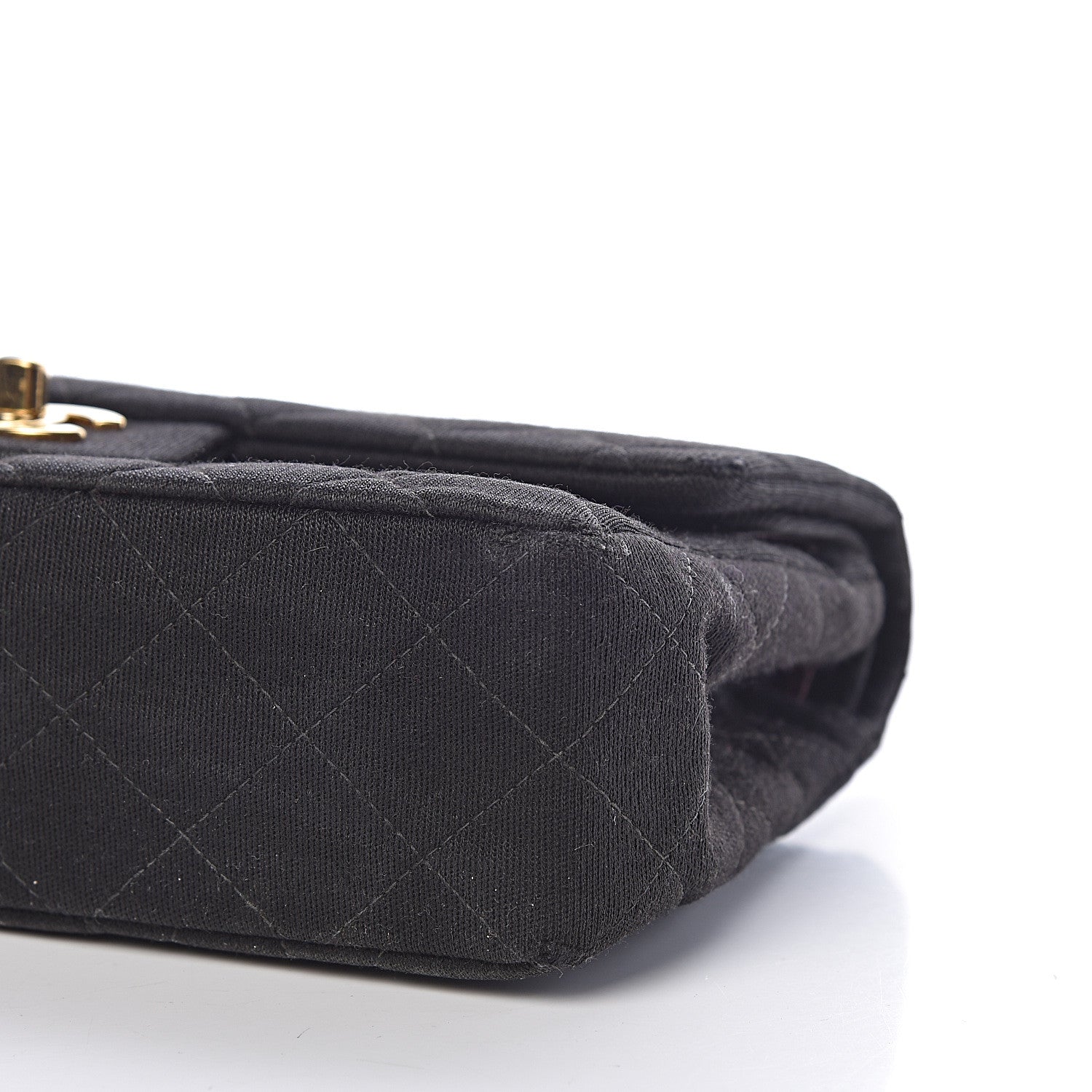 Chanel Jersey Quilted Small Double Flap Black 9 of 13