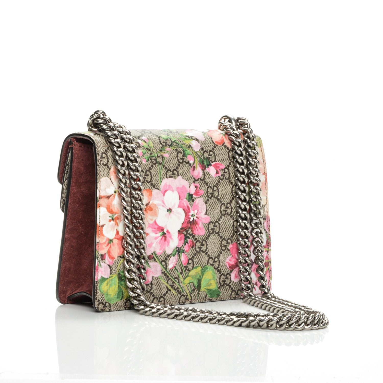 Gucci GG Supreme Monogram Blooms Mini Dionysus Shoulder Bag Beige Multicolor Dry Rose 3 of 7
